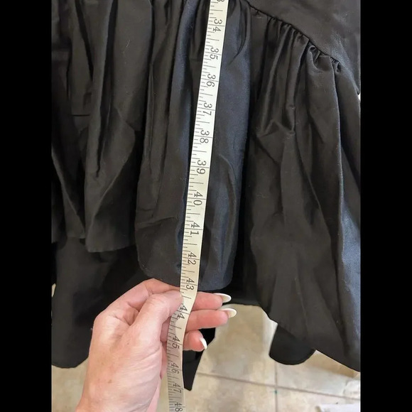 NWT Making The Cut Black Mermaid Dress XS Romantic Ruffle Flounce Runway Fashion - Picture 15 of 15